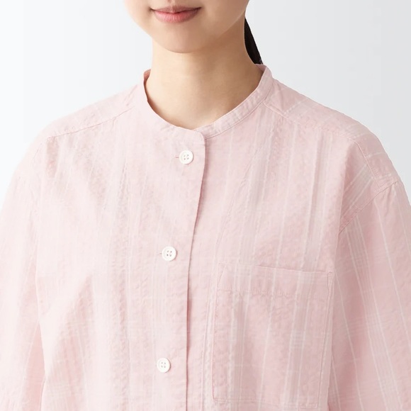 *SOLD*MUJI seersucker short sleeve pajamas - Picture 2 of 7